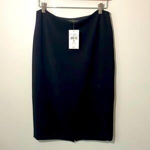 Ralph Lauren Black Wool Stretch Black Pencil Skirt size 8 NWT $498 Career FLAWS